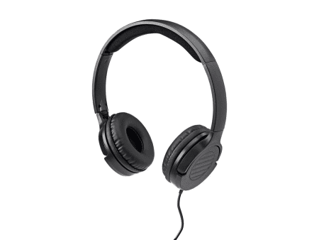 Hi-Fi Lightweight On-Ear Headphones with In-Line Play/Pause Controls and Built-In Microphone