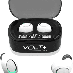 Wireless V5.3 PRO Earbuds Compatible with LG V40/Q70/G8X Thinq IPX3 Bluetooth Touch Waterproof/Sweatproof/Noise Reduction with Mic (White)