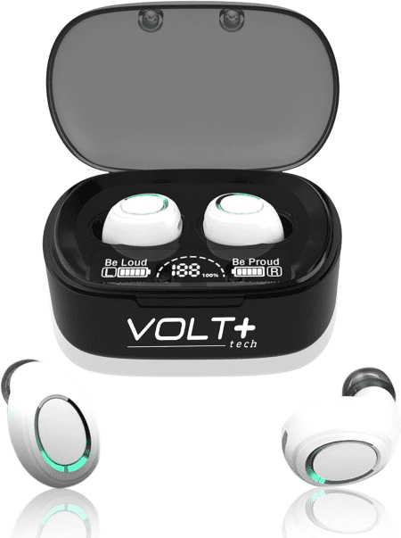 Wireless V5.3 PRO Earbuds Compatible with LG V40/Q70/G8X Thinq IPX3 Bluetooth Touch Waterproof/Sweatproof/Noise Reduction with Mic (White)