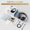 S30 Wireless Bluetooth 5.4 Headphones 43Db Adaptive Noise Cancelling Headsets 40Mm Driver 80H Playtime Earphones