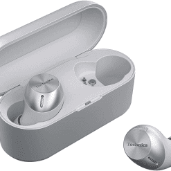 True Wireless Multipoint Bluetooth Earbuds with Microphone, Hifi, Clear Calls, Long Battery Life, Lightweight Comfort Fit, Alexa Built In, EAH-AZ40-S (Silver)