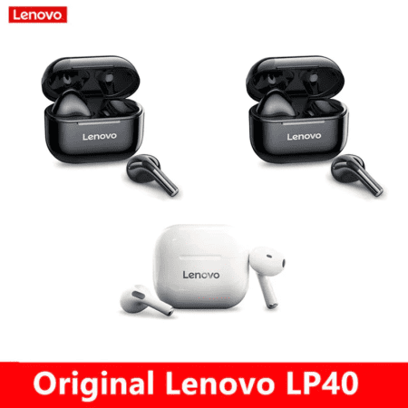 Original Lenovo LP40 Wireless Headphones TWS Bluetooth Earphones Touch Control Sport Headset Stereo Earbuds for Phone Android