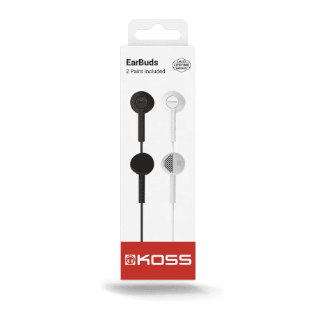 In-Ear Headphones, Black/White, KE7