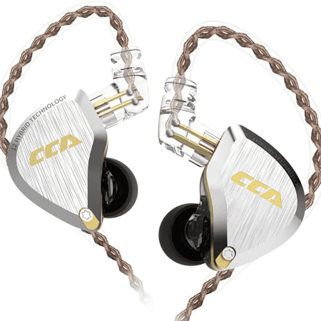 C12 in Ear Monitor Headphones 5BA 1DD Hybrid Hifi IEM Earphones Noise Isolating Stereo Wired Earbuds for Musicians Audiophile Singers DJ