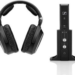 Consumer Audio RS 195 RF Wireless Headphone Systems for TV Listening with Selectable Hearing Boost Preset,Black