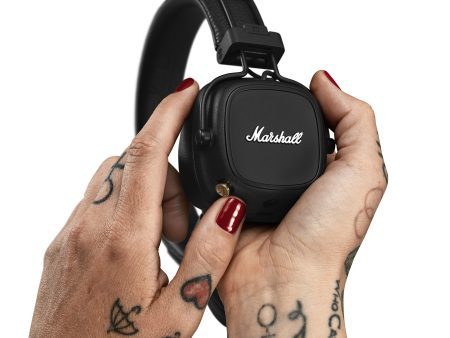 Certified Refurbished - Marshall - Major IV Bluetooth Headphone with Wireless Charging - Black