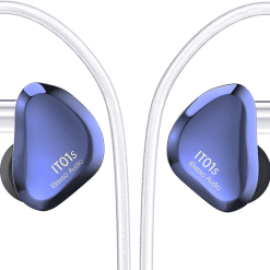 It01S Audiophile In-Ear Monitors with Dinatt Dynamic Driver (Blue Mist)