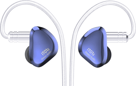 It01S Audiophile In-Ear Monitors with Dinatt Dynamic Driver (Blue Mist)