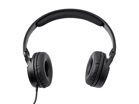 Hi-Fi Lightweight On-Ear Headphones with In-Line Play/Pause Controls and Built-In Microphone