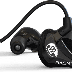 Bsinger PRO in Ear Monitor Headphones for Musicians, Dynamic Driver Noise Isolating Earphones with 2 Detachable MMCX Cables (Black)