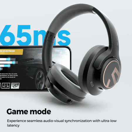 Space Headphones Bluetooth 5.3 Hybrid Active Noise Cancelling Wireless Headphone,123H Play,Mic,Multipoint Connection