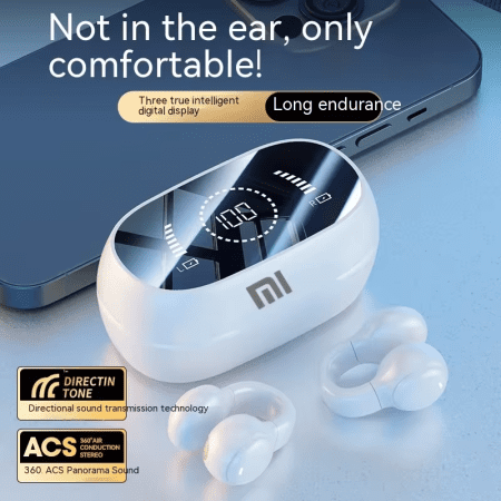 Xiaomi Bone Conduction Wireless Headphones Bluetooth 5.3 Ear Clip on Ear Gaming Headsets Noise Canceling Sport Earphones