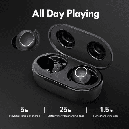 Mpow M12 Wireless Bluetooth 5.0 Earbuds Earphones Bass Mic Headset Touch Control