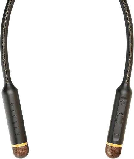 Smile Jamaica Wireless: Wireless Neckband Earphones with Microphone, Bluetooth Connectivity, 8 Hours of Playtime, and Sustainable Materials (Brass)