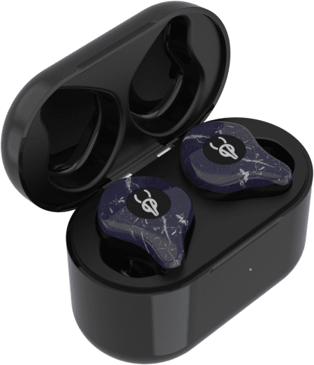 Sabbat E12 Marble Series Ultra Noise Cancelling Wireless Earbuds Blutooth 5.2 HIFI Stereo In-Ear Headphones with Built-In Mic and Wireless Charging Case Suitable for IOS, Android(Dream Stone)