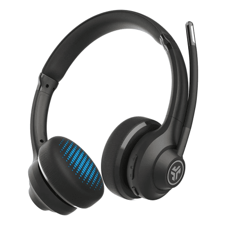 Go Work Wireless On-Ear Headset - Bluetooth or Wired Office Headset with Multipoint and 45+ Hours Playtime