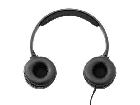 Hi-Fi Lightweight On-Ear Headphones with In-Line Play/Pause Controls and Built-In Microphone