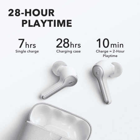 Liberty Air 2 Wireless Earbuds, Diamond-Inspired Drivers, Bluetooth Earphones, 4 Mics, Noise Reduction, 28H Playtime, Hearid, Bluetooth 5, Wireless Charging, for Calls, Home Office