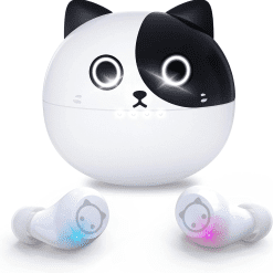 Wireless Earbuds,Bluetooth 5.0 in Ear Headphones with Microphone Lightweight,Noise Cancellation,3D Surround Stereo Earphones for Girl Gift,Long Life Portable Mini Charging Case