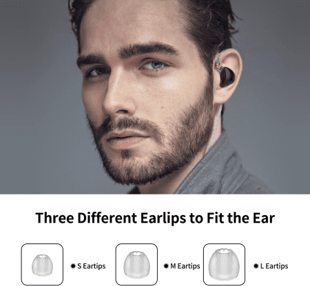 ZEX Wired Earbuds with Microphone, in Ear Headphones, in Ear Earbud Built-In Microphone, Noise Cancelling Earbuds Wired, 3.5Mm Plug, Gifts for Fathers, Mothers, Friends (Black with Mic)