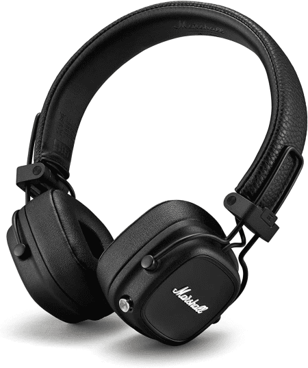 Certified Refurbished - Marshall - Major IV Bluetooth Headphone with Wireless Charging - Black