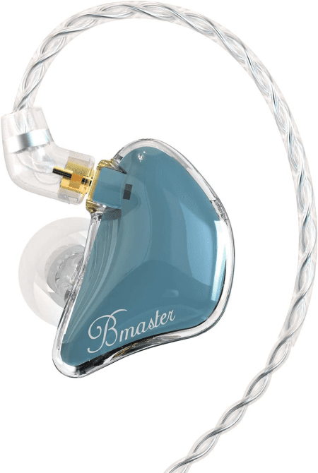 Bmaster Triple Drivers in Ear Monitor Headphone with Two Detachable Cables Fit in Ear Suitable for Audio Engineer, Musician (Blue)